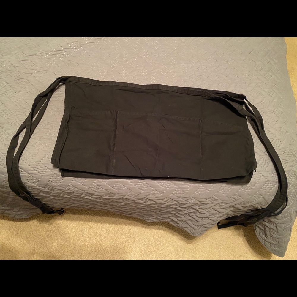 (3) Black Server 3 Pocket Apron